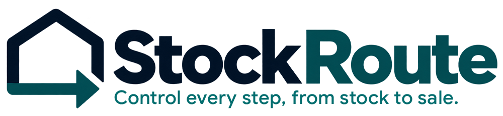 StockRoute — Control every step, from stock to sale.